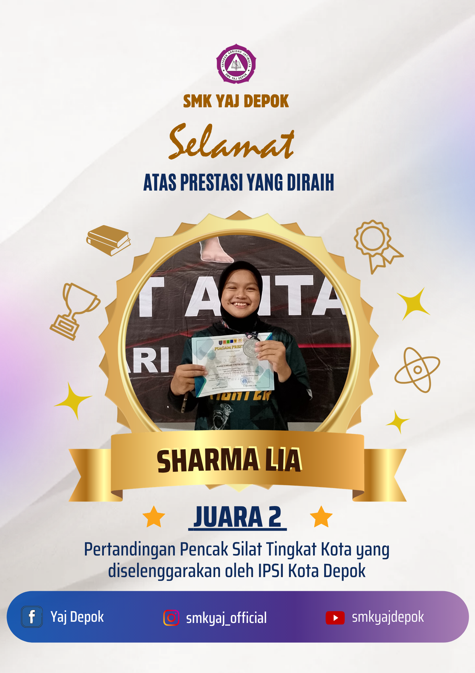 Juara 2 Pencak Silat Tingkat Kota