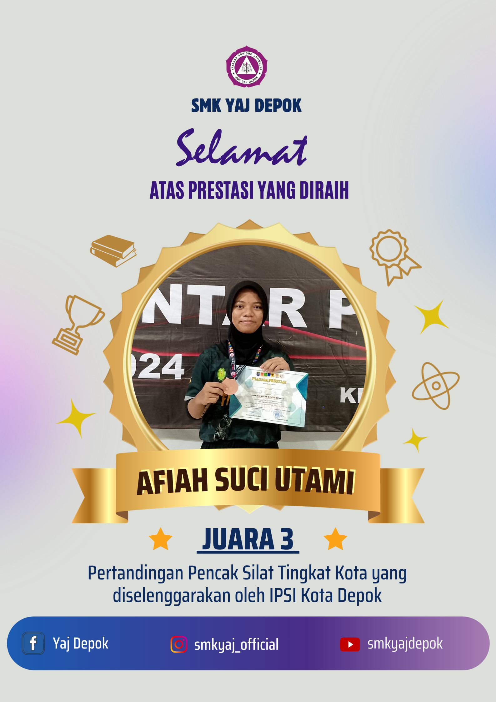 Juara 3 Pencak Silat Tingkat Kota