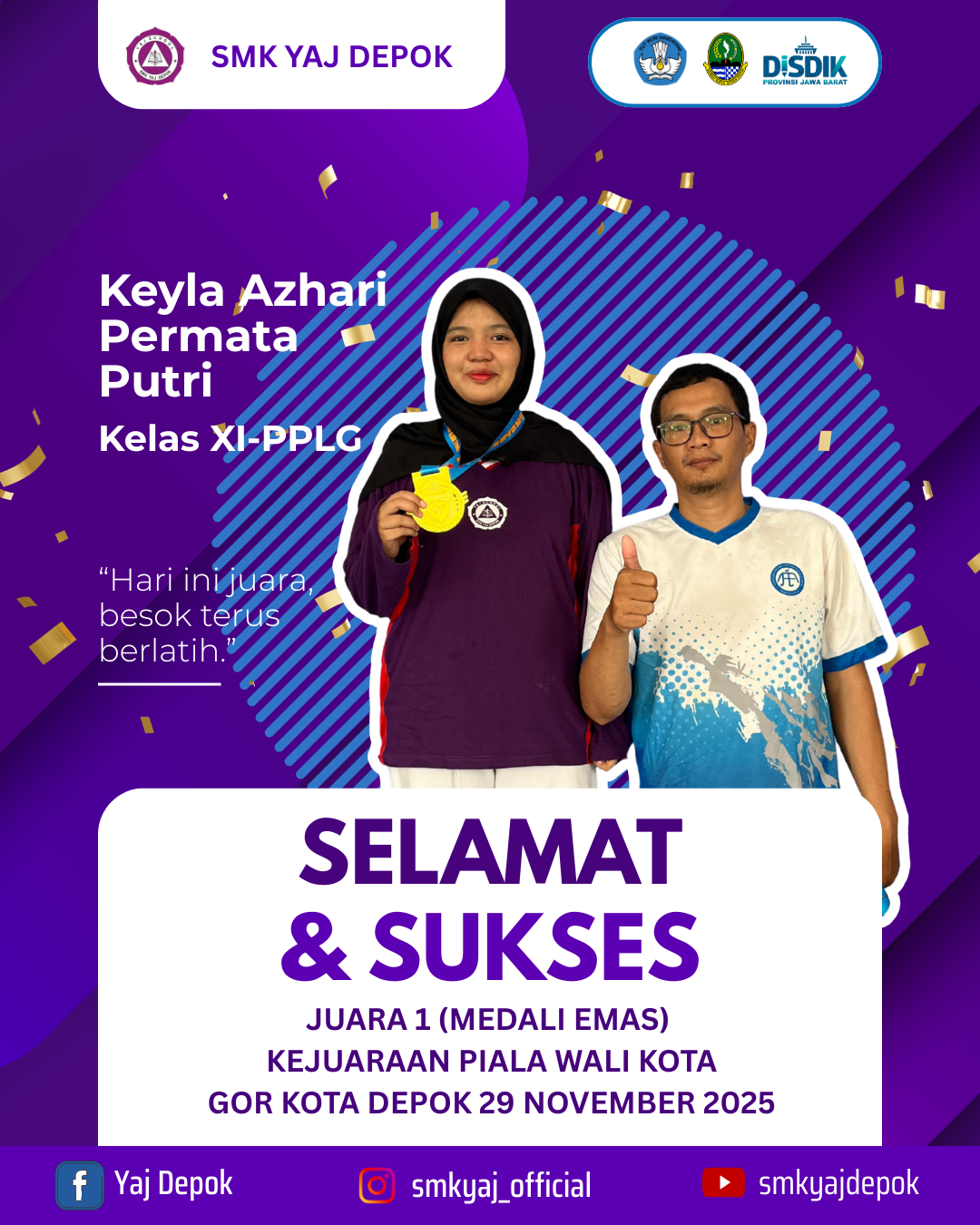 Juara 1 Kejuaraan Piala Wali Kota 2025